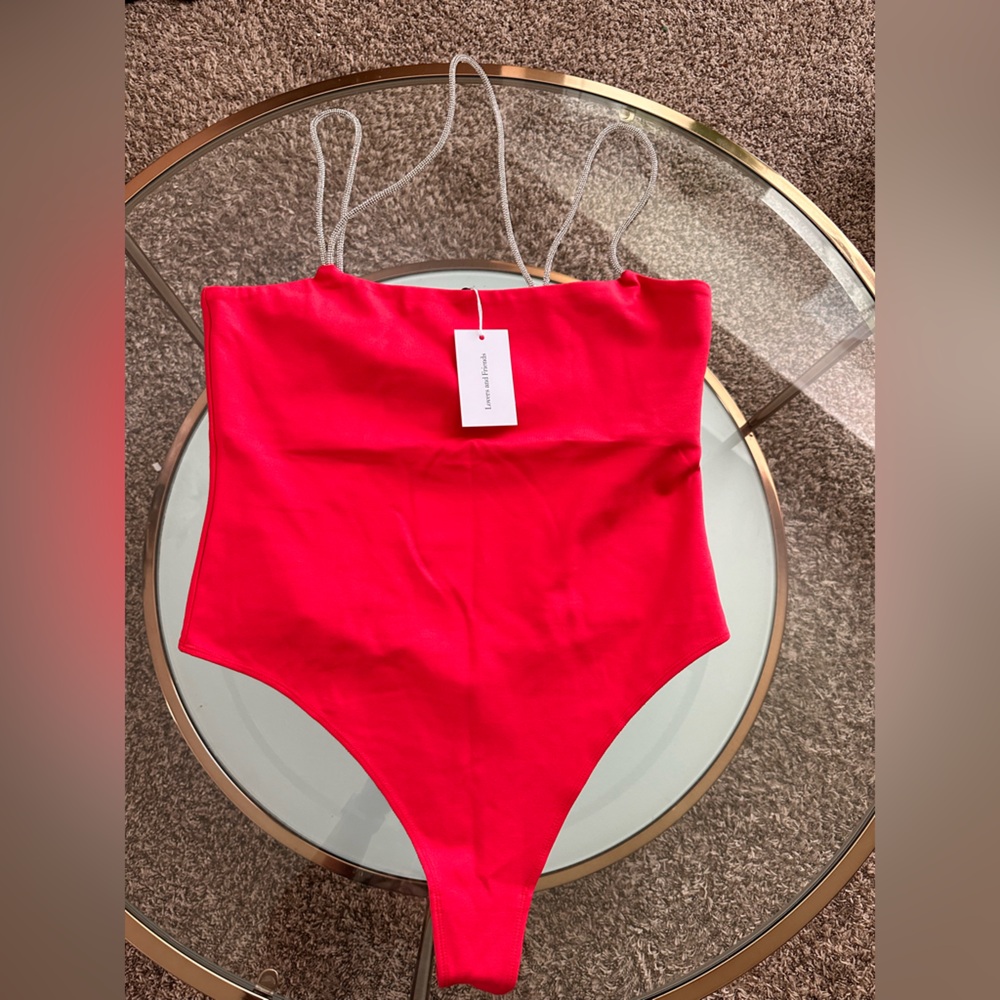 REVOLVE Lovers and Friends Julie Bodysuit in Scarlet Red